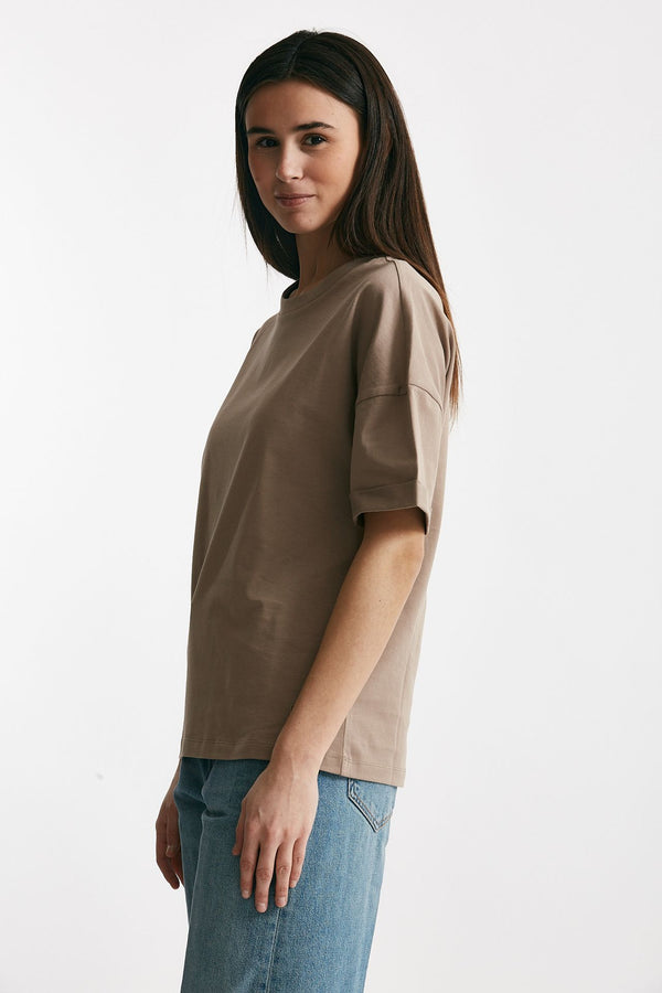 t-shirt over tortora women Federica tosi