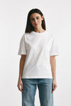 t-shirt girocollo over bianco women Federica tosi - 1