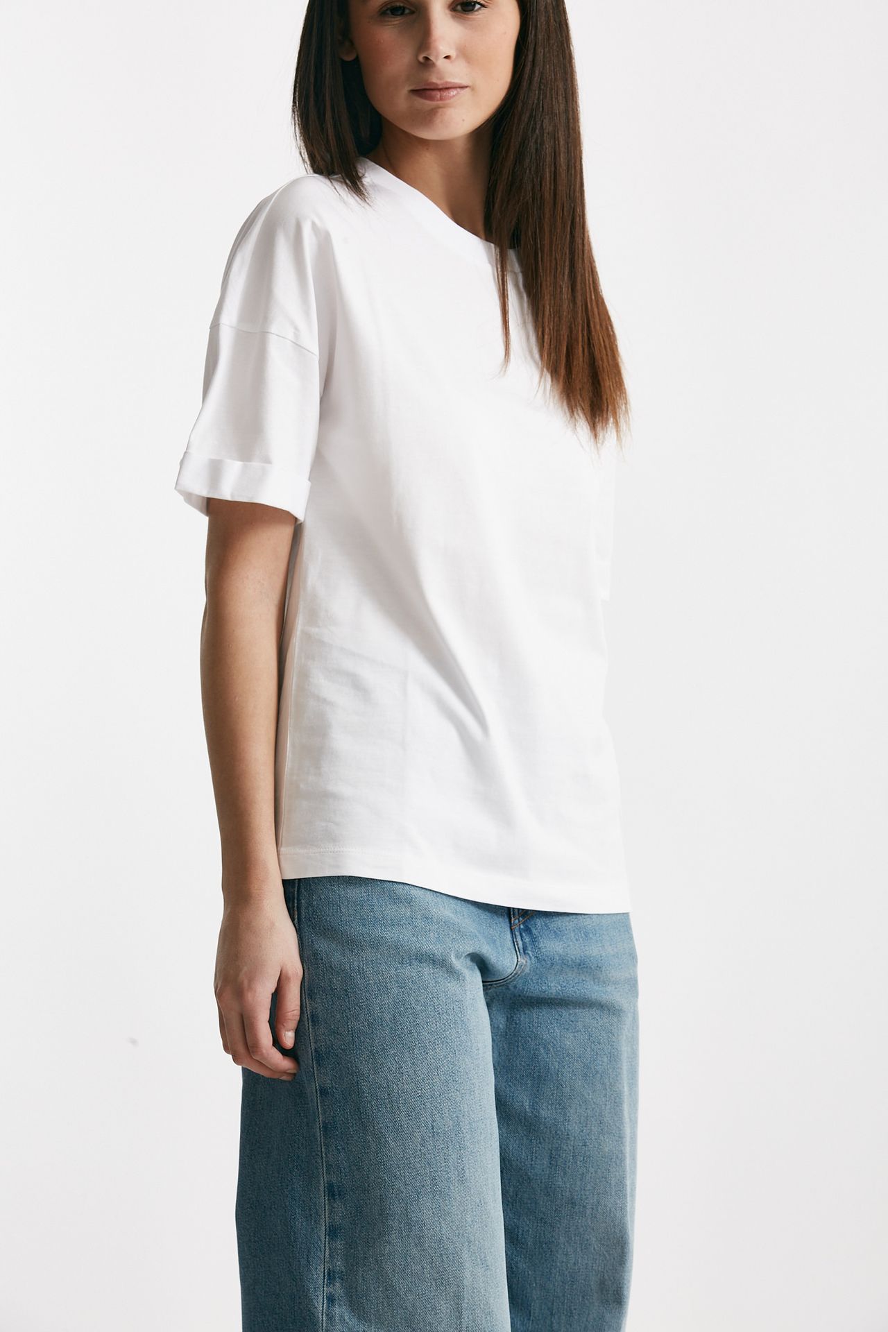 t-shirt girocollo over bianco women Federica tosi - 4