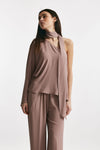camicia monospalla rosa antico women Federica tosi - 2