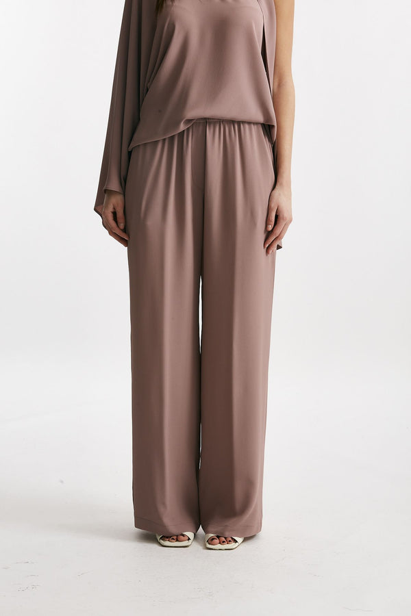 pantalone fluido rosa antico women Federica tosi