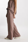 pantalone fluido rosa antico women Federica tosi - 2