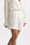 short con applicazioni bianco vita alta women Federica tosi - 5