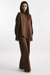 camicia over marrone cioccolato women Federica tosi - 4