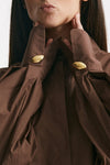 camicia over marrone cioccolato women Federica tosi - 5