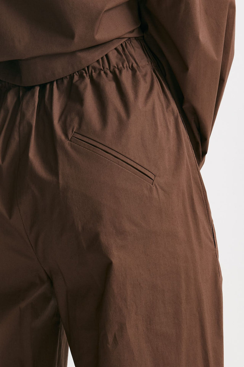 pantalone palazzo vita alta cioccolato women Federica tosi - 3