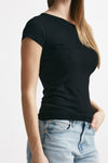 top in viscosa nero women Federica tosi - 4