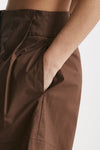 short pinces vita alta marrone cioccolato women Federica tosi - 2