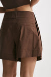 short pinces vita alta marrone cioccolato women Federica tosi - 5