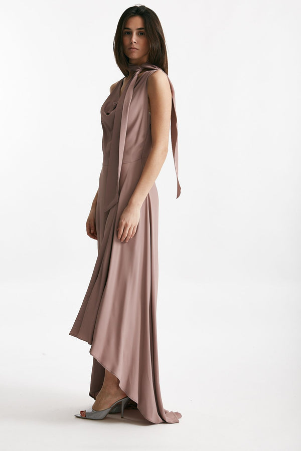 abito lungo rosa cipolla women Federica tosi
