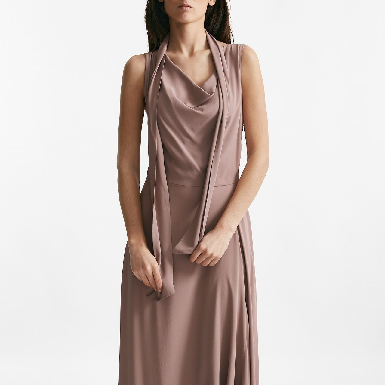 abito lungo rosa cipolla women Federica tosi - 8