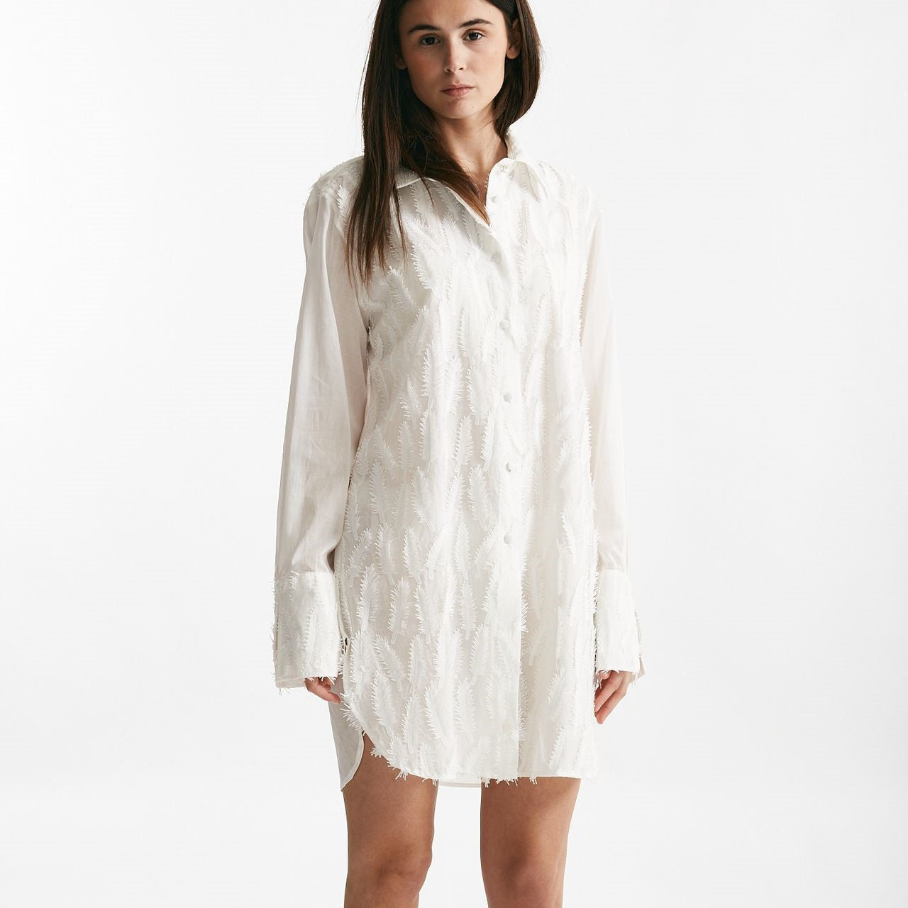 abito camicia lavorato bianco women Federica tosi - 7