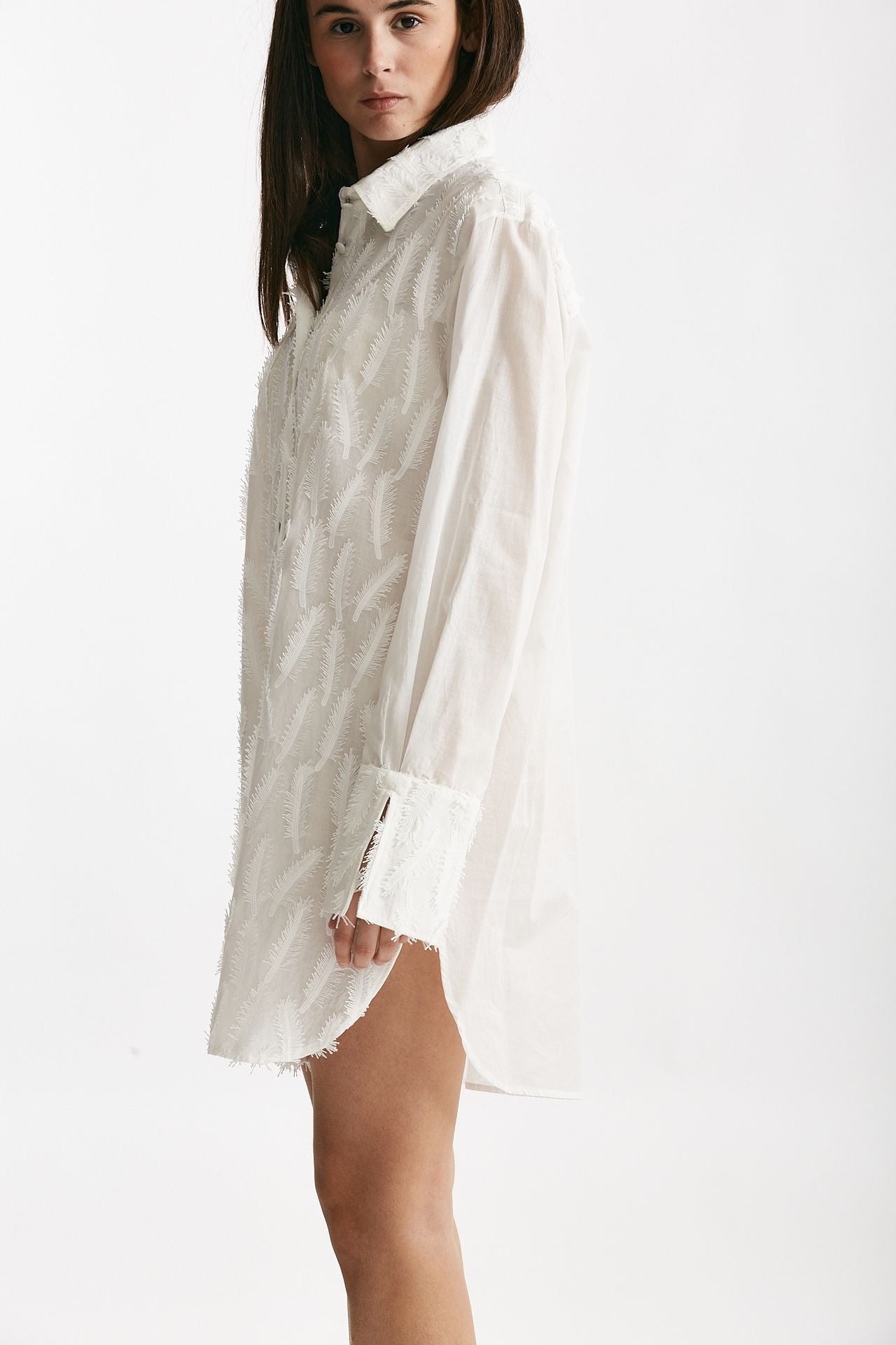 abito camicia lavorato bianco women Federica tosi - 2