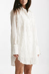 abito camicia lavorato bianco women Federica tosi - 4