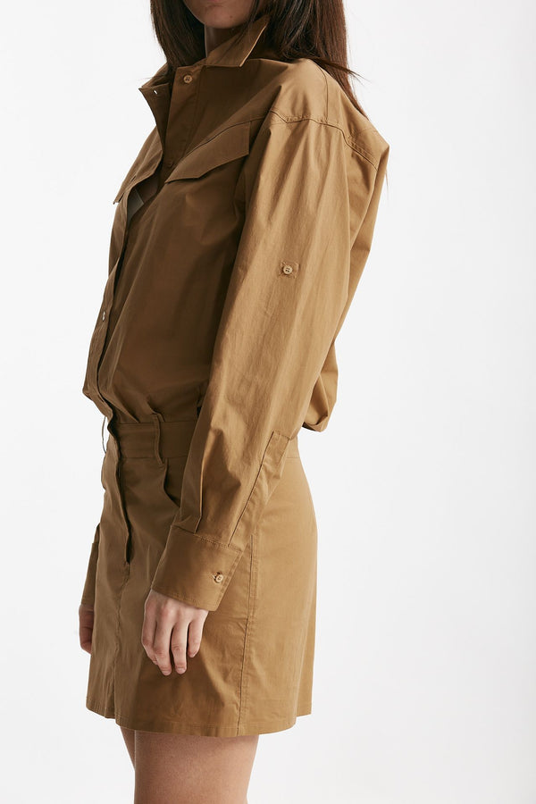 abito in cotone cammello women Federica tosi