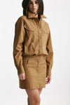 abito in cotone cammello women Federica tosi - 4