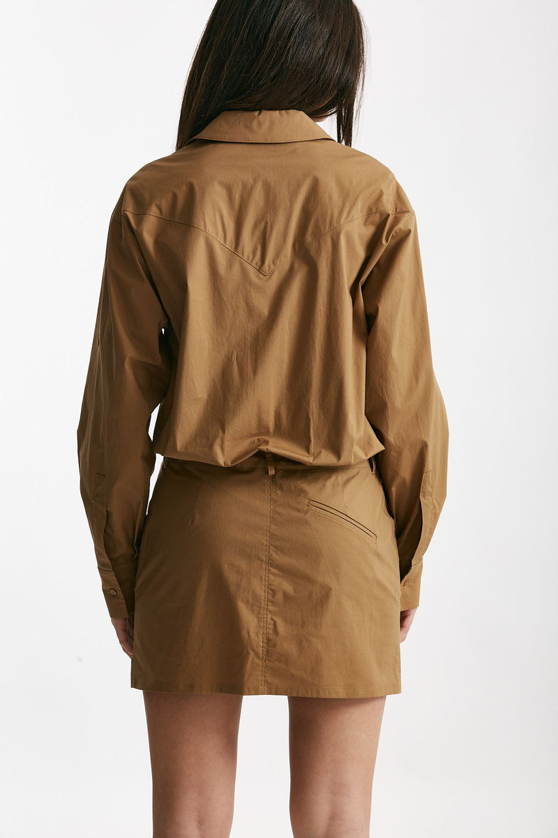 abito in cotone cammello women Federica tosi - 5