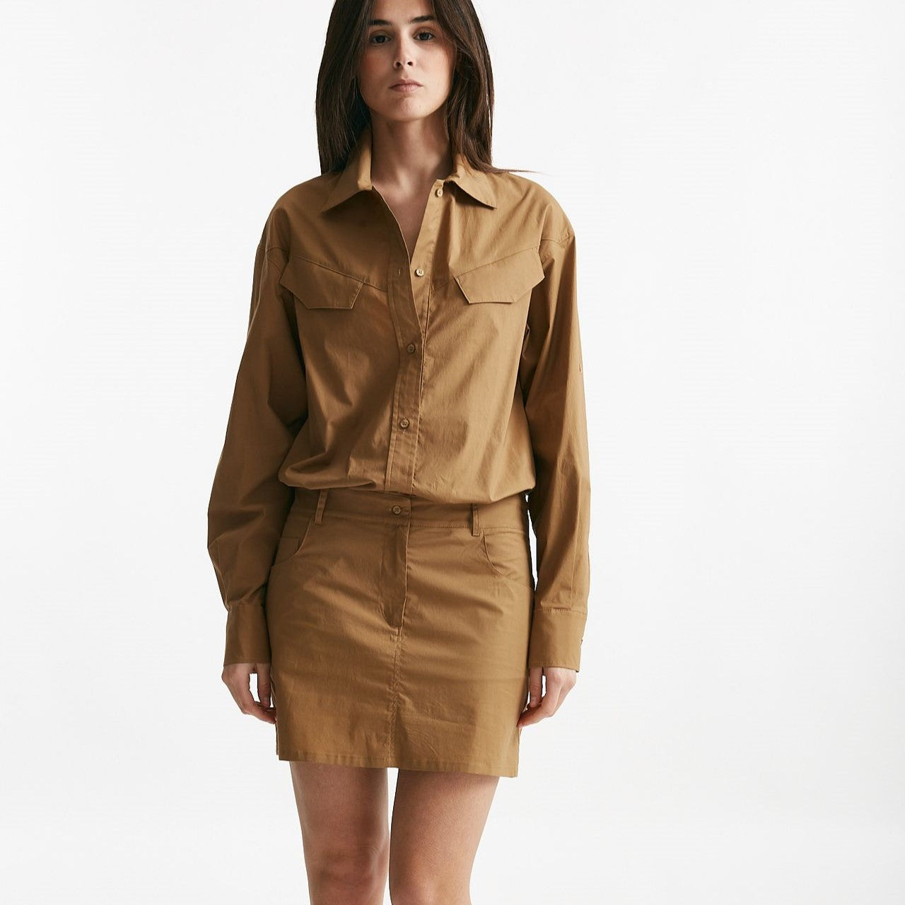 abito in cotone cammello women Federica tosi - 9