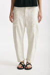 pantalone loose bianco gessato women Transit par such - 1