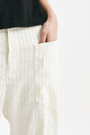 pantalone loose bianco gessato women Transit par such - 5