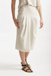 gonna midi in cotone beige women Transit par such - 3