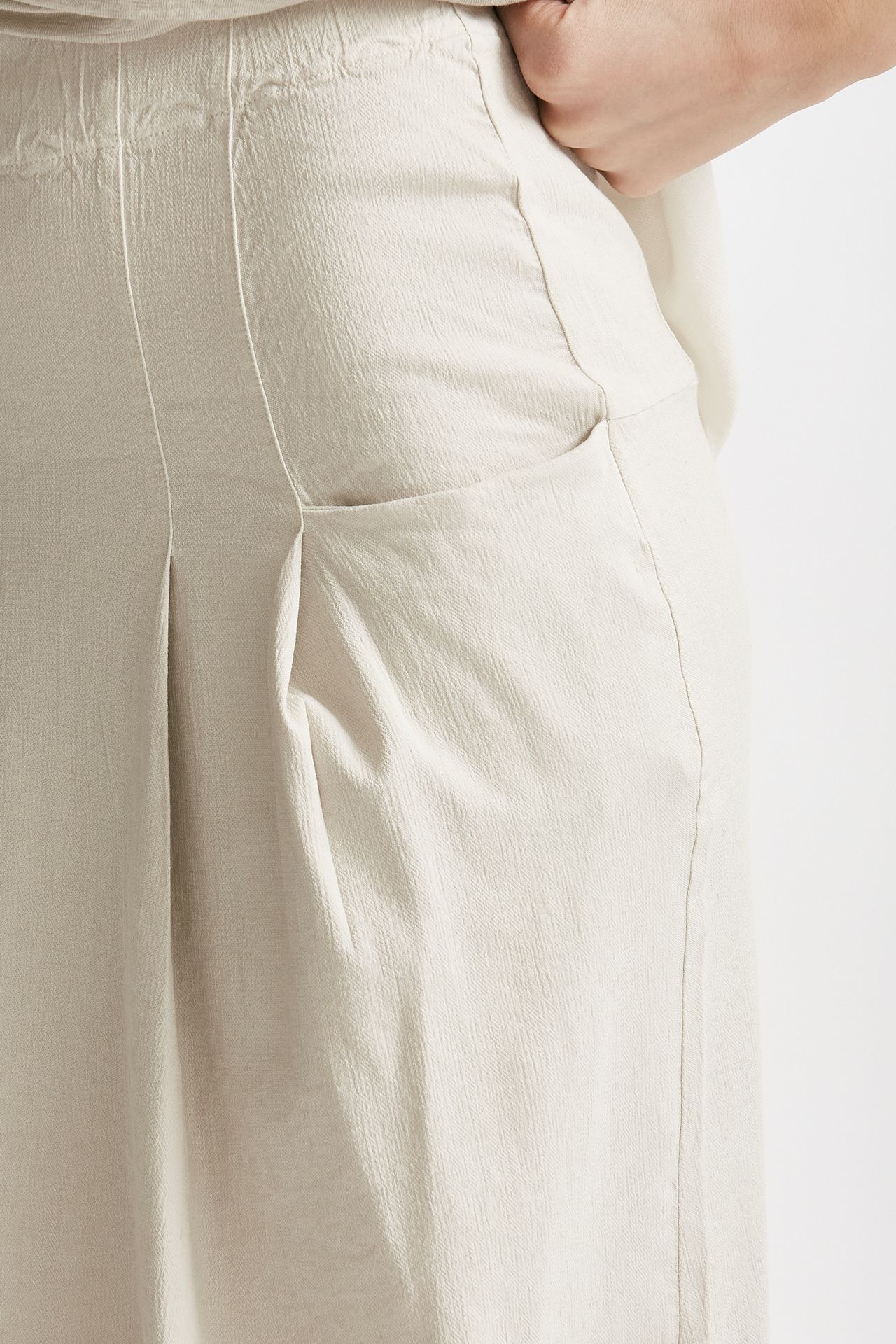 gonna midi in cotone beige women Transit par such - 4