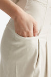 gonna midi in cotone beige women Transit par such - 5