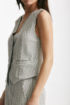 gilet gessato grigio e nero women Transit par such - 2
