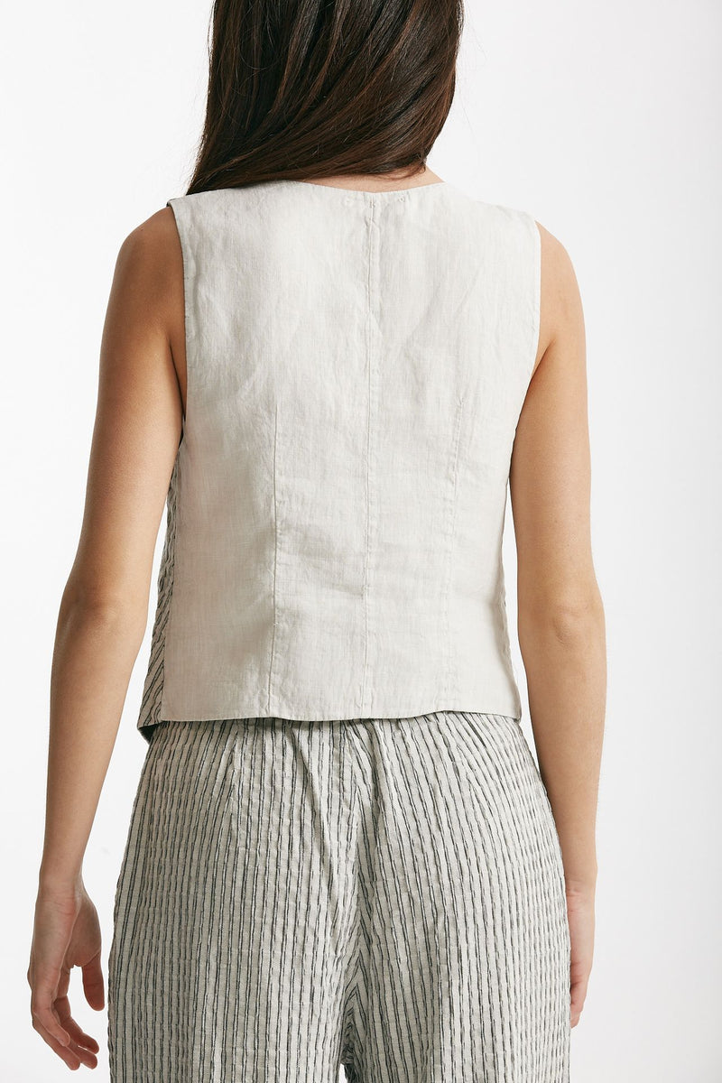gilet gessato grigio e nero women Transit par such - 3