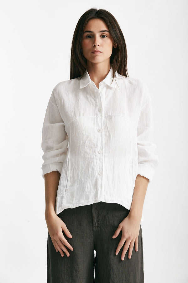 camicia in lino bianco women Transit par such