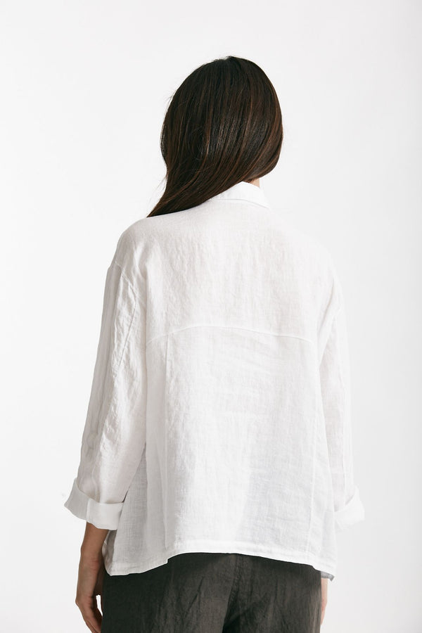 camicia in lino bianco women Transit par such