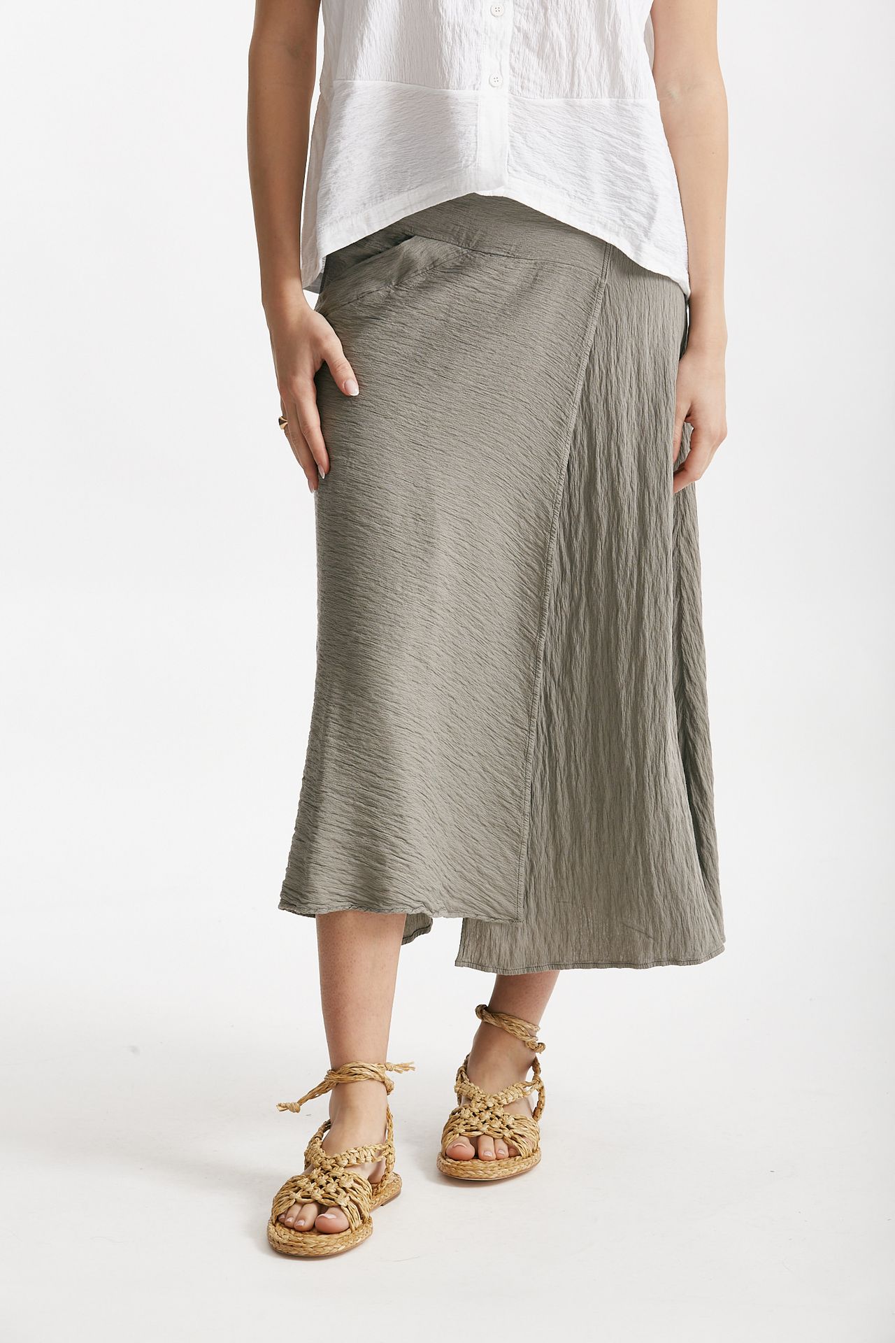 gonna asimmetrica tortora women Transit par such - 1