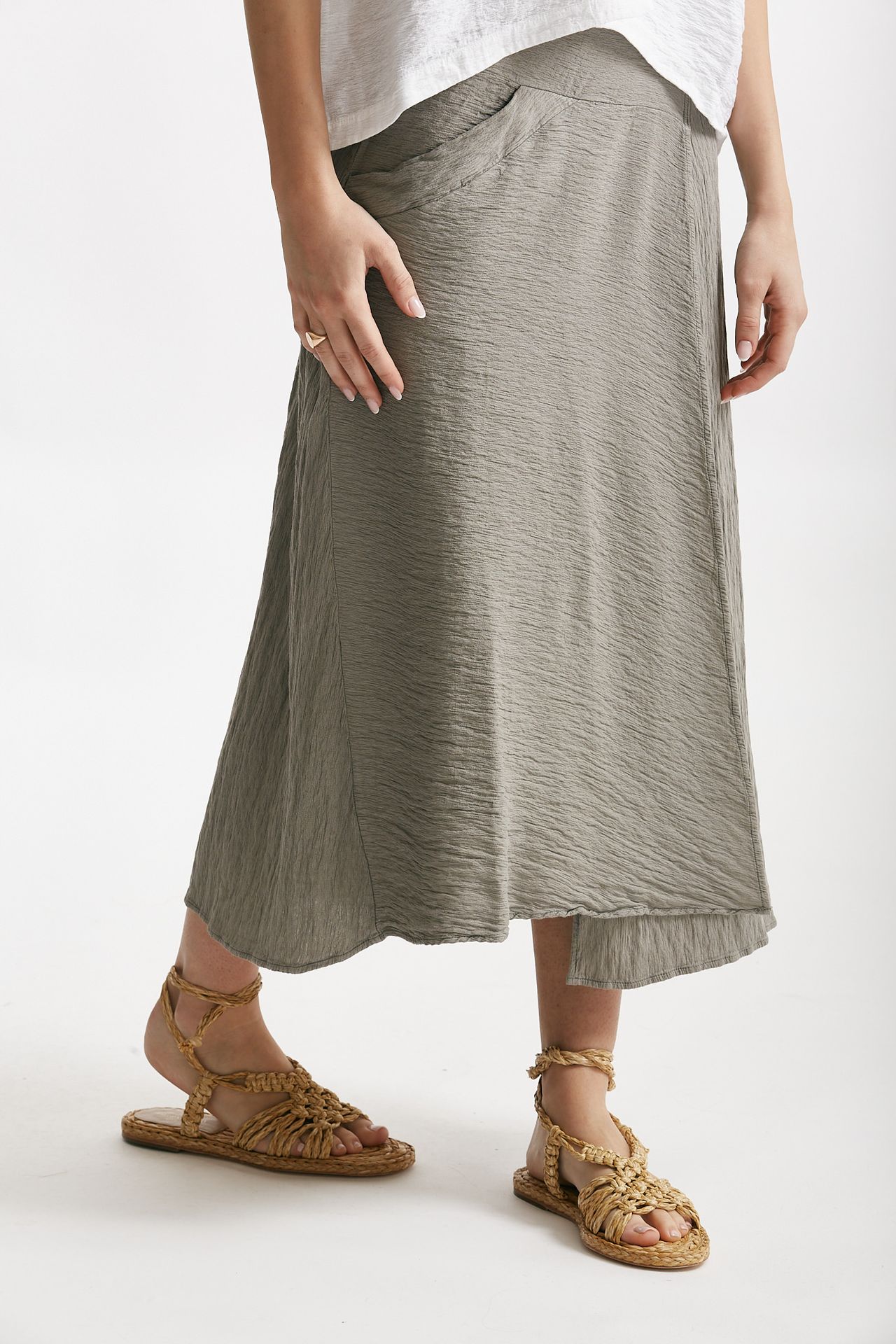 gonna asimmetrica tortora women Transit par such - 4