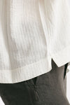 camicia in viscosa e lino panna women Transit par such - 5