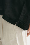 camicia in viscosa e lino nero women Transit par such - 5