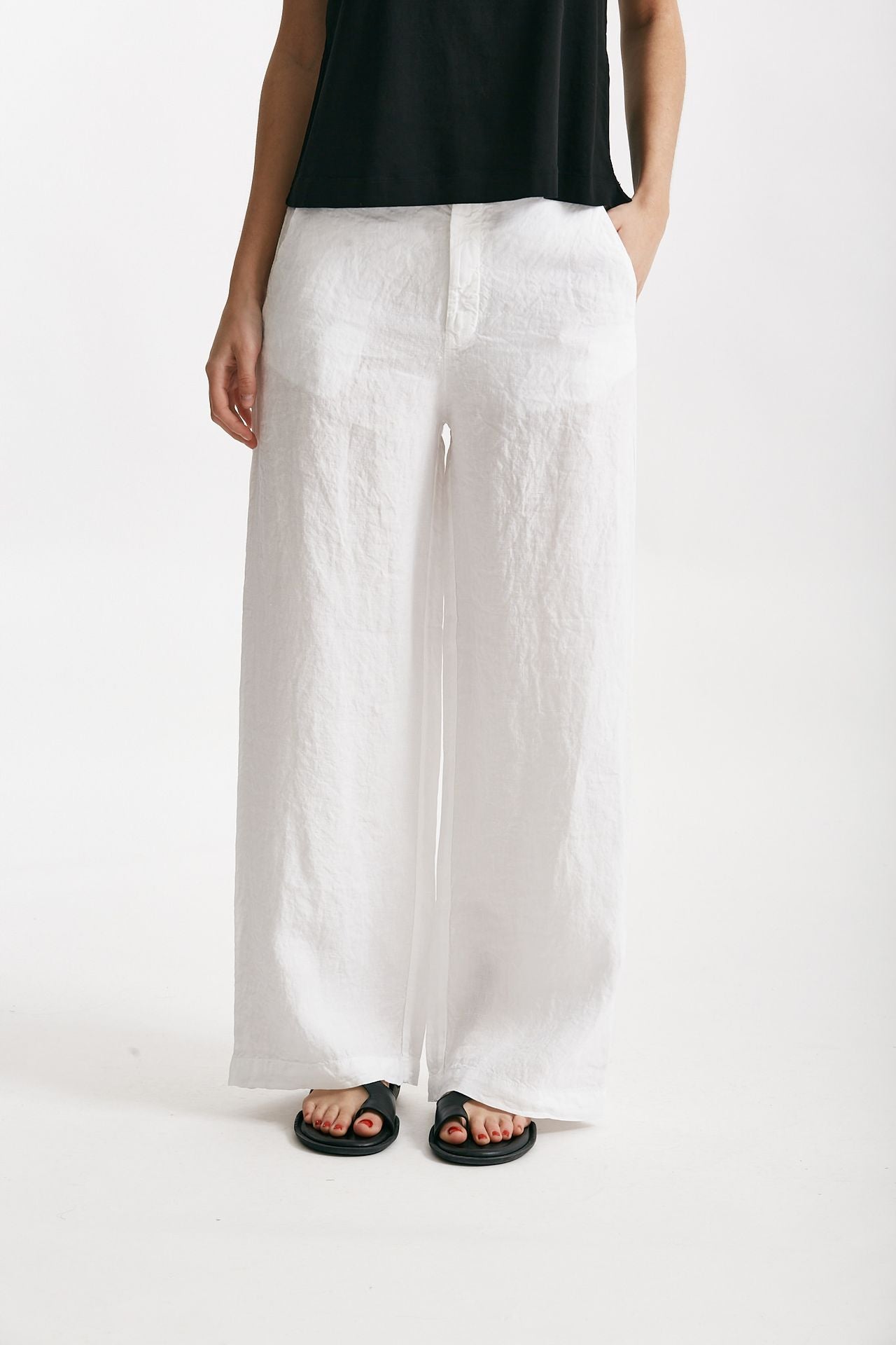 pantaloni in lino bianco  women Transit par such - 1
