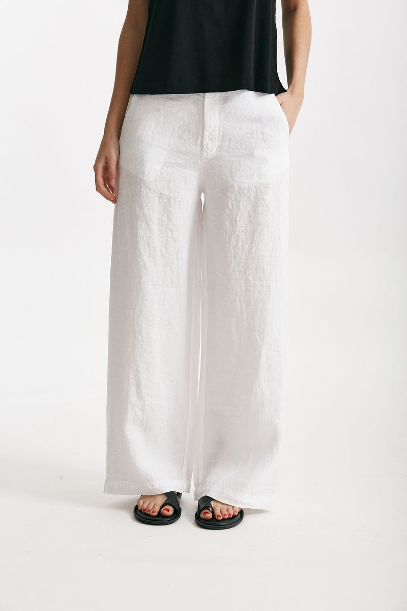 pantaloni in lino bianco  women Transit par such - 1