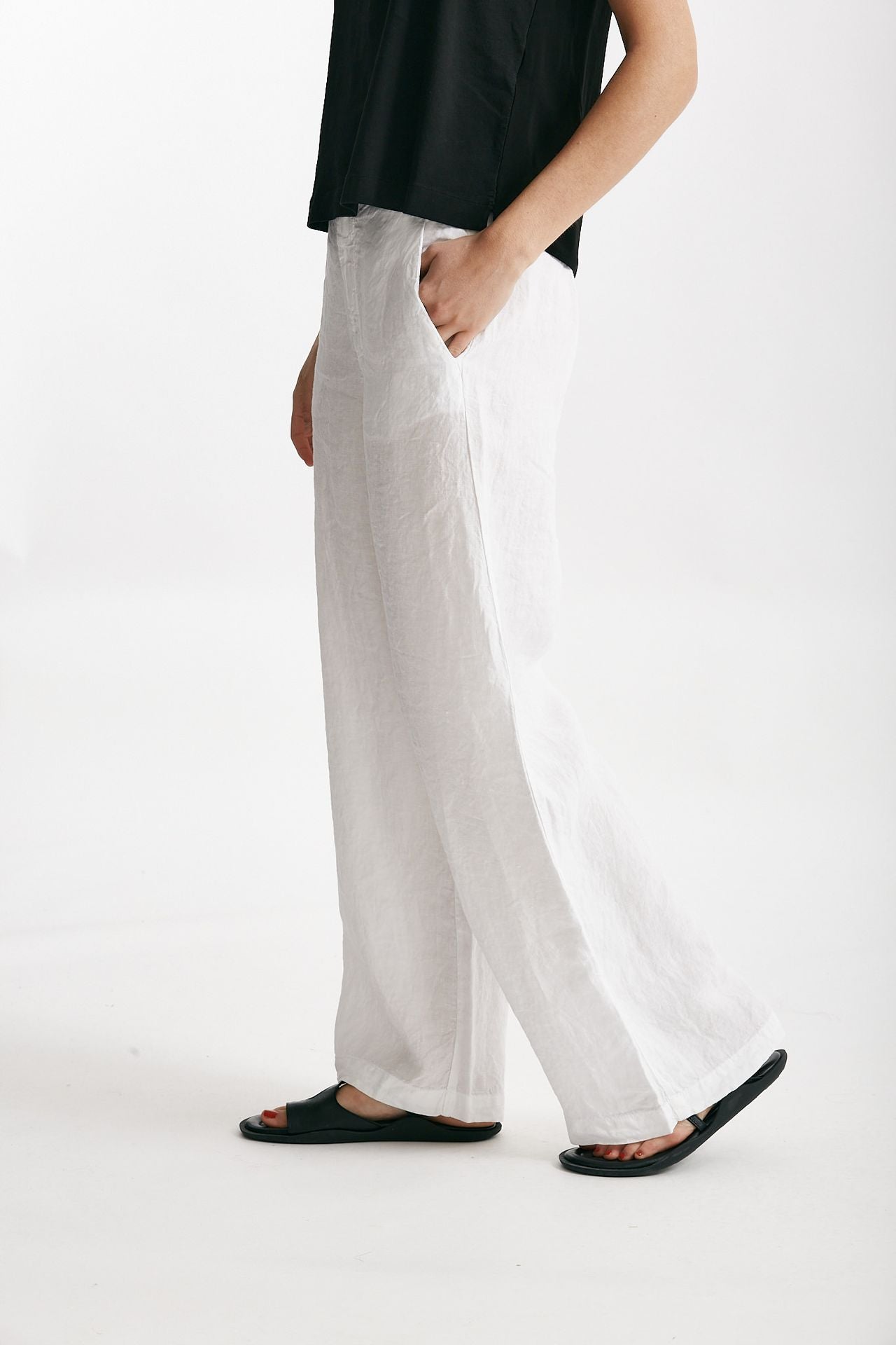 pantaloni in lino bianco  women Transit par such - 2