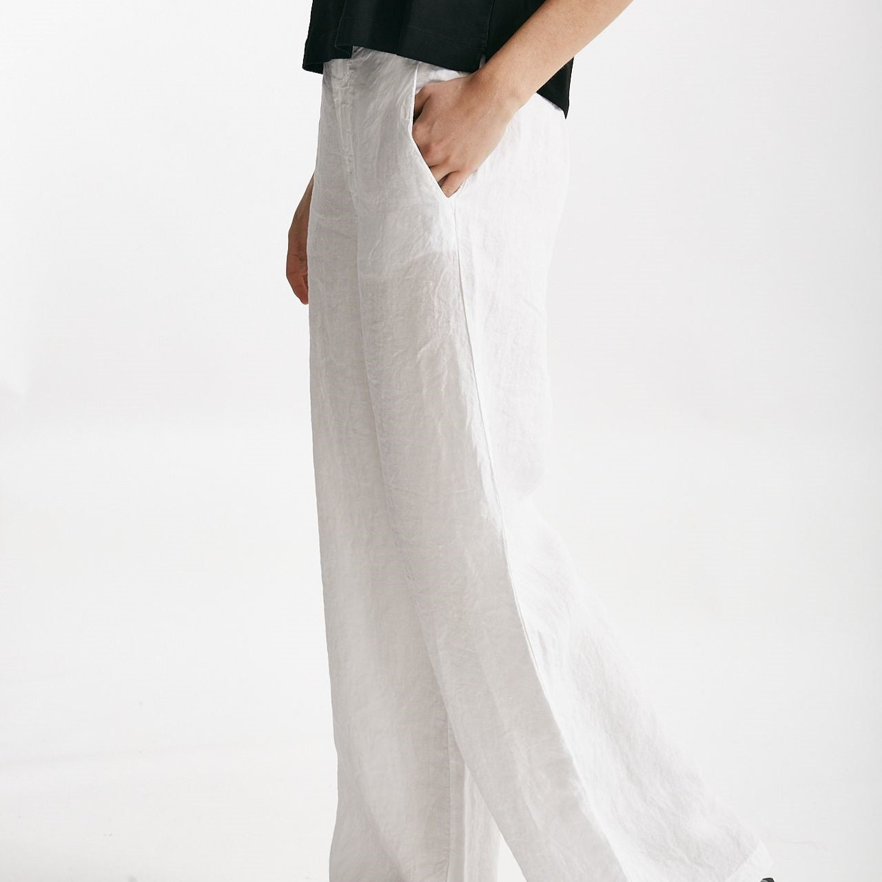 pantaloni in lino bianco  women Transit par such - 6