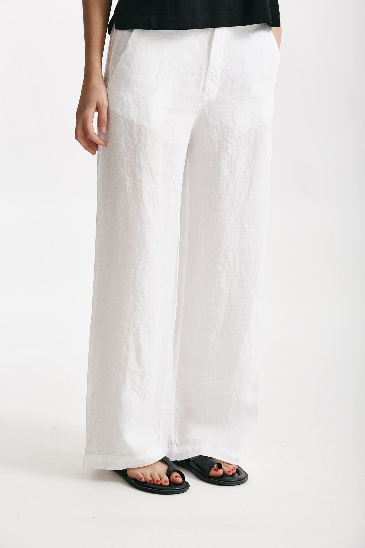 pantaloni in lino bianco  women Transit par such - 4