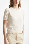 t-shirt in lino beige chiaro women Zanone - 4
