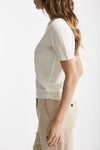 t-shirt in lino bianco women Zanone - 2