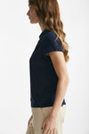 t-shirt basic ice-cotton blu aperto   women Zanone - 2