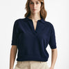maglia in cotone blu aperto women Zanone - 7