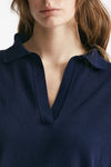maglia in cotone blu aperto women Zanone - 5