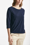 t-shirt basic ice-cotton blu aperto women Zanone - 3