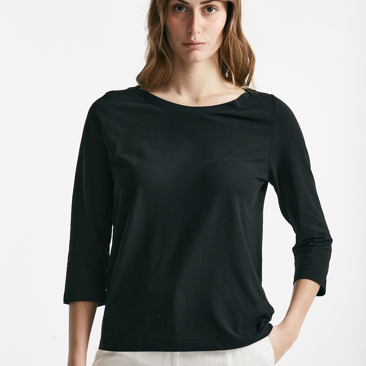 t-shirt basica ice-cotton nero women Zanone - 6