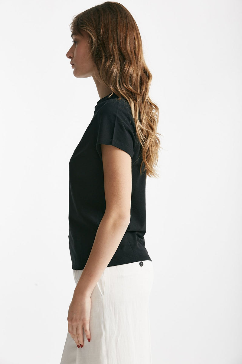 t-shirt basica ice-cotton nero women Zanone - 2