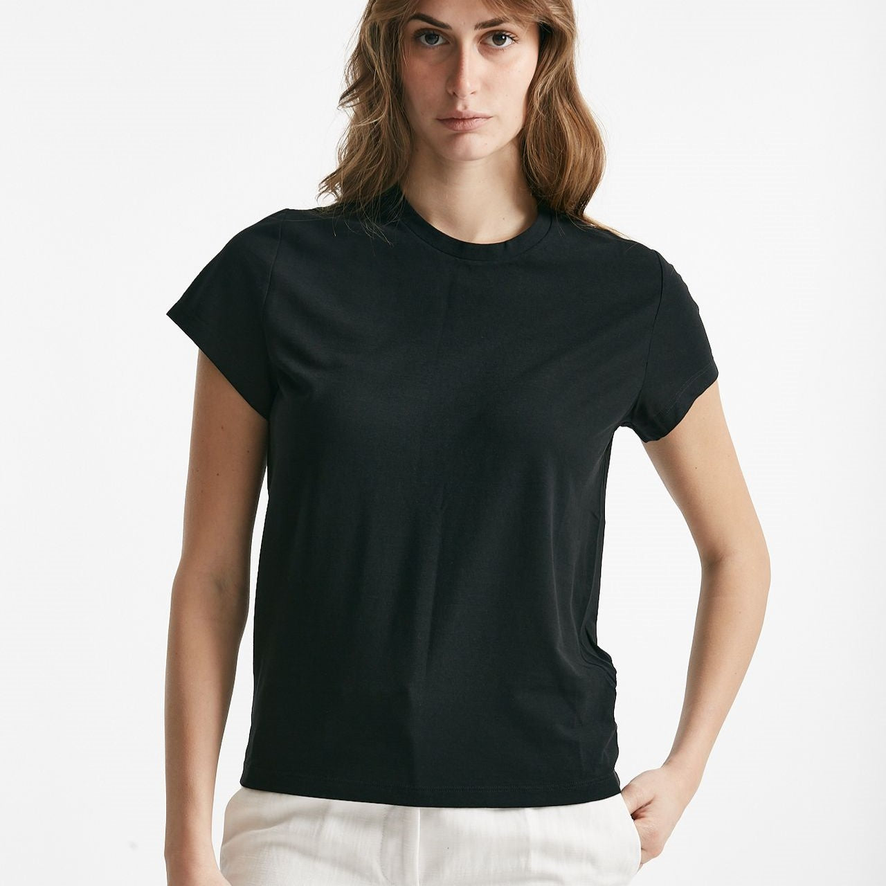 t-shirt basica ice-cotton nero women Zanone - 6