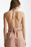 top in misto seta rosa cipria women Zanone - 3
